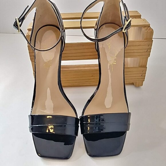 Joan Oloff Womens Shoes Heels Simone Black Soft Patent - Picture 5 of 7